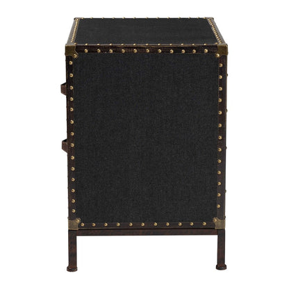 Baxton Studio - Laura End Table in Black/Brown - JY23B236-Laura Black Trunk-ET view 4