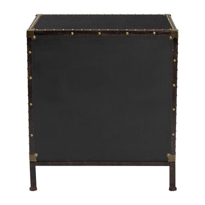 Baxton Studio - Laura End Table in Black/Brown - JY23B236-Laura Black Trunk-ET view 5