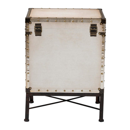 Baxton Studio - Laura End Table in White/Bronze/Black - JY23B237-Open Box Laura White-ET view 5
