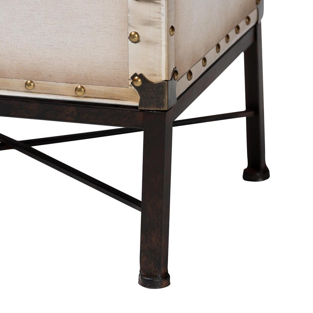 Baxton Studio - Laura End Table in White/Bronze/Black - JY23B237-Open Box Laura White-ET view 7