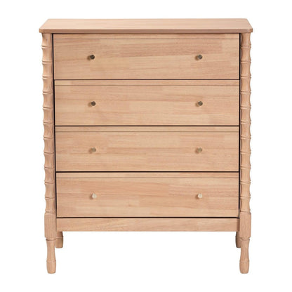 Baxton Studio - Laurent Chest in Beech Brown - MG9017-Beech-4DW-Chest view 4