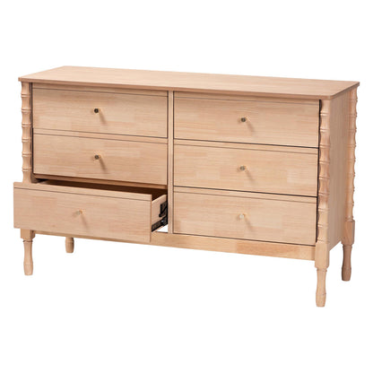 Baxton Studio - Laurent Dresser in Beech Brown - MG9017-Beech-6DW-Dresser view 2