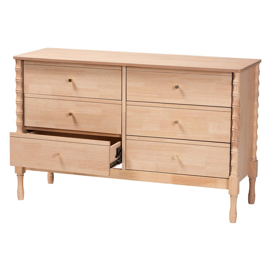 Baxton Studio - Laurent Dresser in Beech Brown - MG9017-Beech-6DW-Dresser view 2