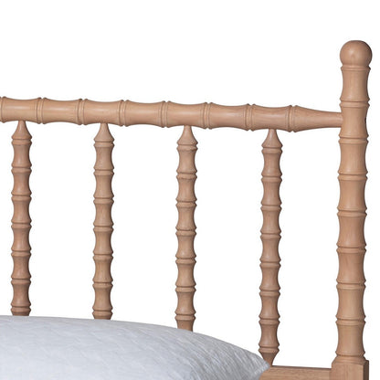 Baxton Studio - Laurent Queen Bedroom Set in Beech Brown - Candis-Beech-Queen 5PC Bedroom Set view 9