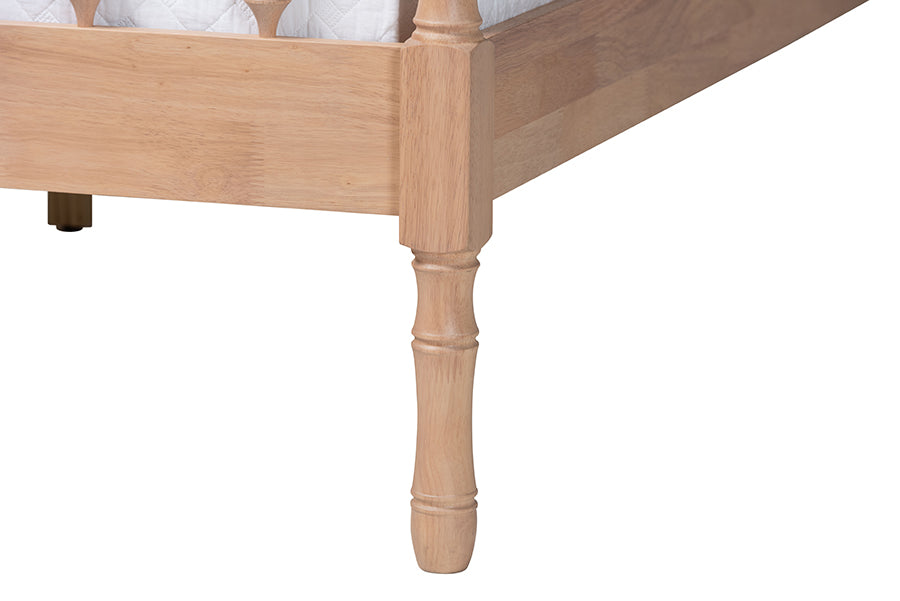 Baxton Studio - Laurent Queen Bedroom Set in Beech Brown - Candis-Beech-Queen 5PC Bedroom Set view 10