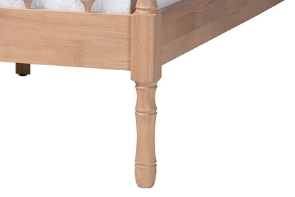 Baxton Studio - Laurent Queen Bedroom Set in Beech Brown - Candis-Beech-Queen 5PC Bedroom Set view 10