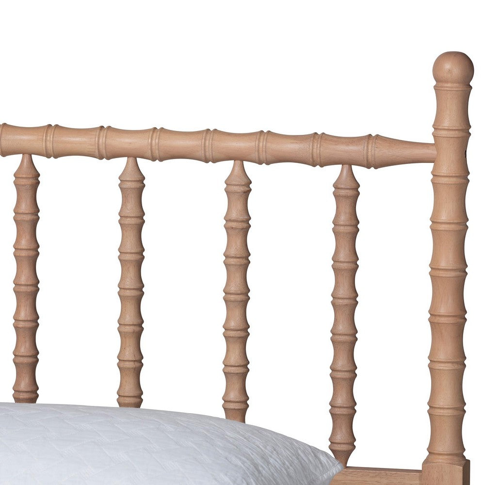 Baxton Studio - Laurent Queen Bedroom Set in Beech Brown - Femi-Beech-Queen 4PC Bedroom Set view 8