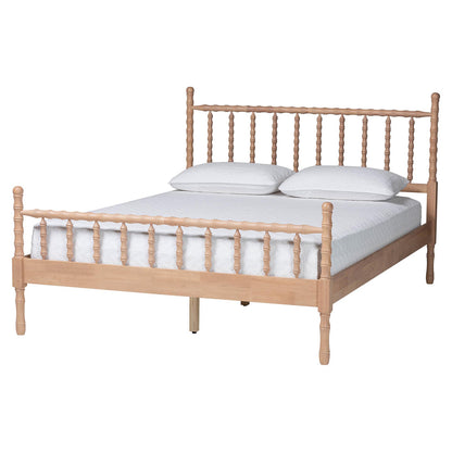 Baxton Studio - Laurent Queen Size Bed in Beech Brown - MG0258-Beech-Queen view 1