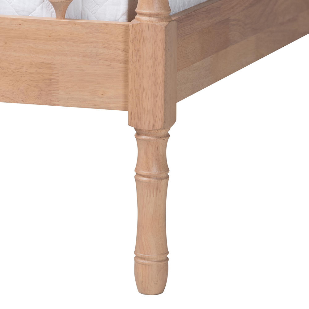 Baxton Studio - Laurent Queen Size Bed in Beech Brown - MG0258-Beech-Queen view 5