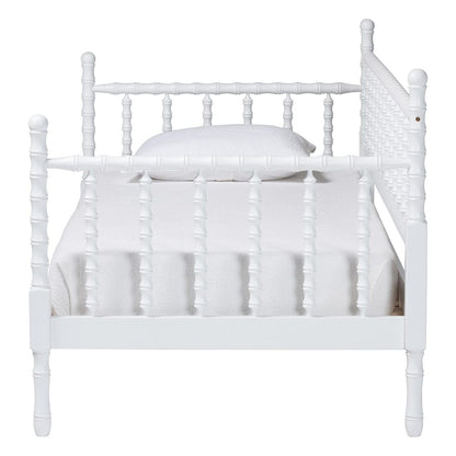 Baxton Studio - Laurent Twin Size Daybed in White - MG0258-1-White-Daybed-Twin view 2
