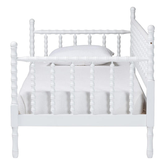 Baxton Studio - Laurent Twin Size Daybed in White - MG0258-1-White-Daybed-Twin view 2