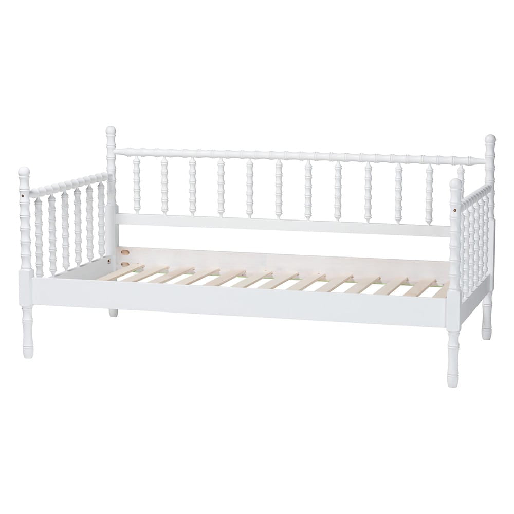 Baxton Studio - Laurent Twin Size Daybed in White - MG0258-1-White-Daybed-Twin view 3