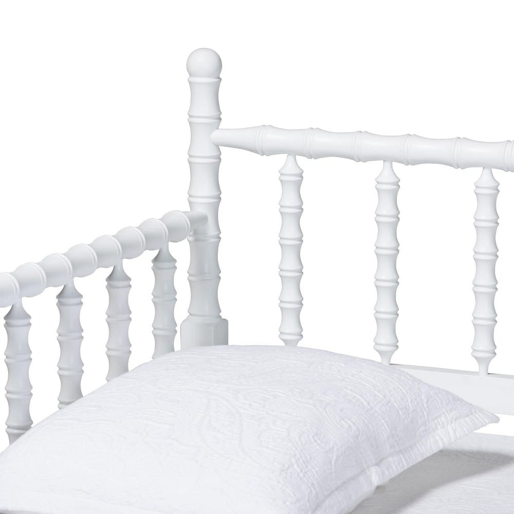 Baxton Studio - Laurent Twin Size Daybed in White - MG0258-1-White-Daybed-Twin view 4