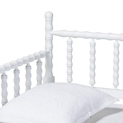 Baxton Studio - Laurent Twin Size Daybed in White - MG0258-1-White-Daybed-Twin view 4