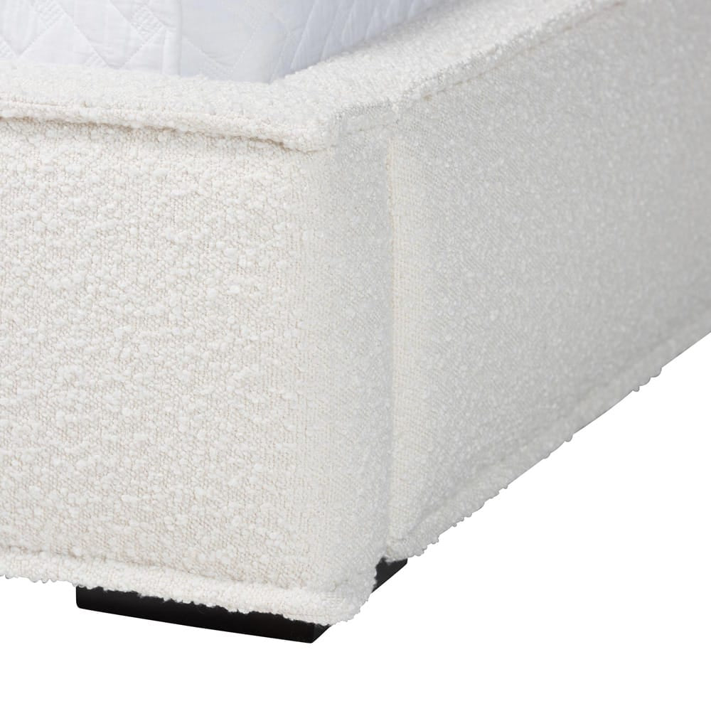 Baxton Studio - Laverick Queen Size Bed in Cream/Black - BBT61214-Cream-Queen view 5