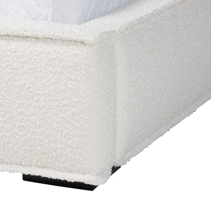 Baxton Studio - Laverick Queen Size Bed in Cream/Black - BBT61214-Cream-Queen view 5