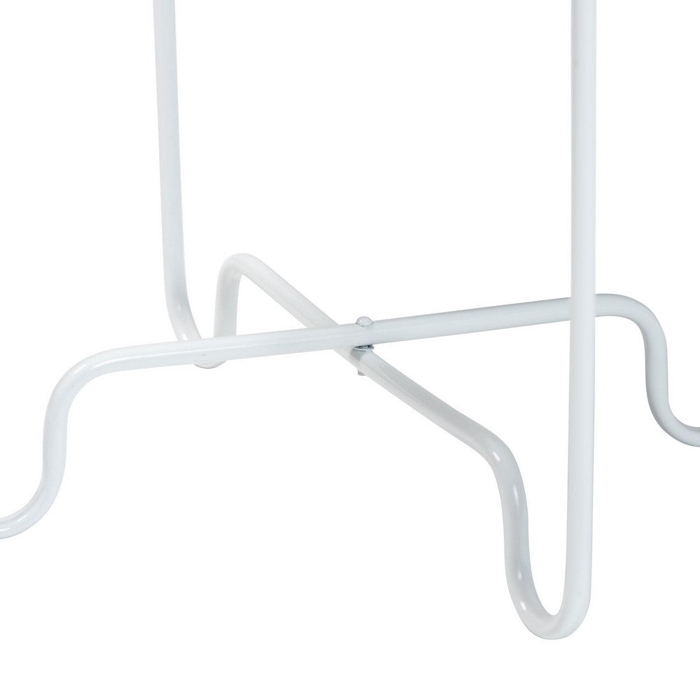 Baxton Studio - Laverne End Table in White - H01-122082-White/Metal-Side Table view 4