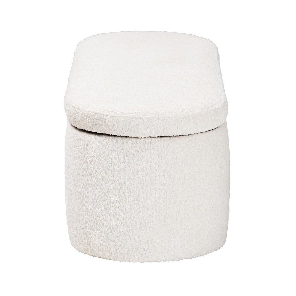 Baxton Studio - Lavina Storage Bench in White - BBT3212.11 A2-White-Bench view 4