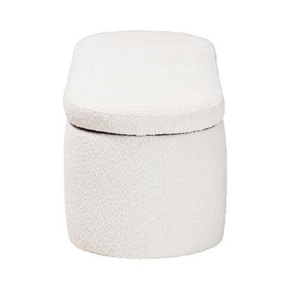 Baxton Studio - Lavina Storage Bench in White - BBT3212.11 A2-White-Bench view 4