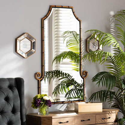 Baxton Studio - Layan Mirror in Gold - RXW-10065 view 2