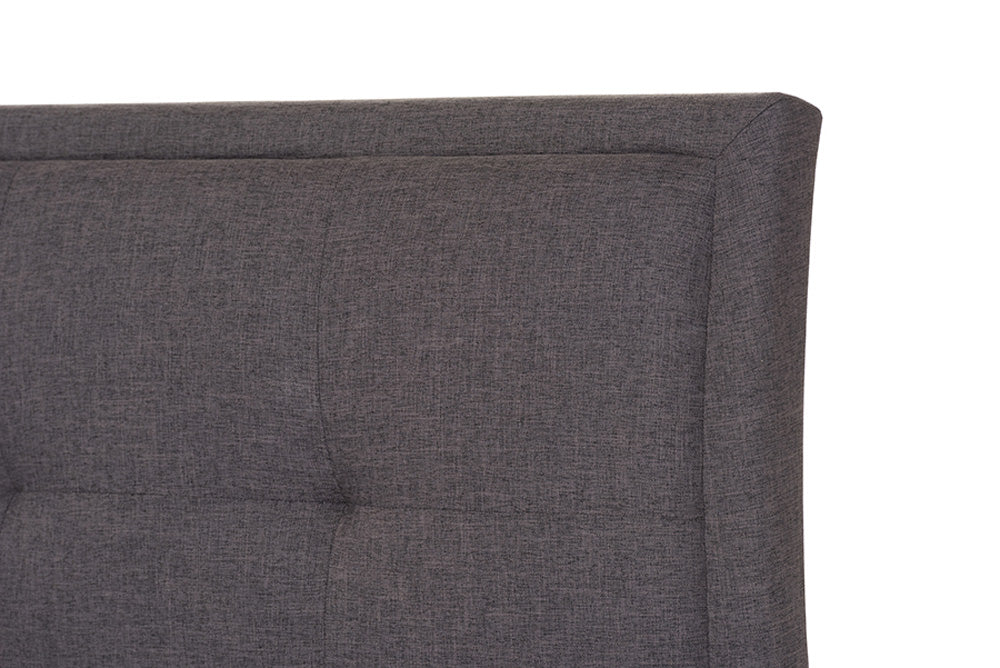 Baxton Studio - Lea Storage Bed - BBT6572-Dark Grey-Queen-Storage Bed view 6