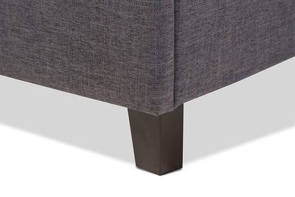 Baxton Studio - Lea Storage Bed - BBT6572-Dark Grey-Queen-Storage Bed view 7