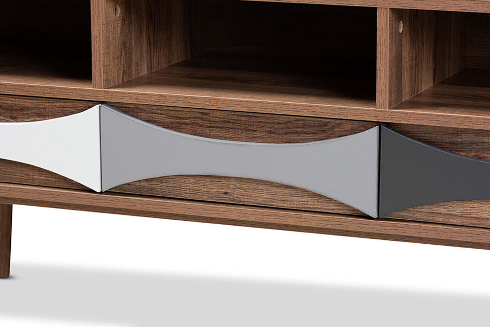 Baxton Studio - Leane TV Stand - ASP-1-Natural/White/Grey view 6