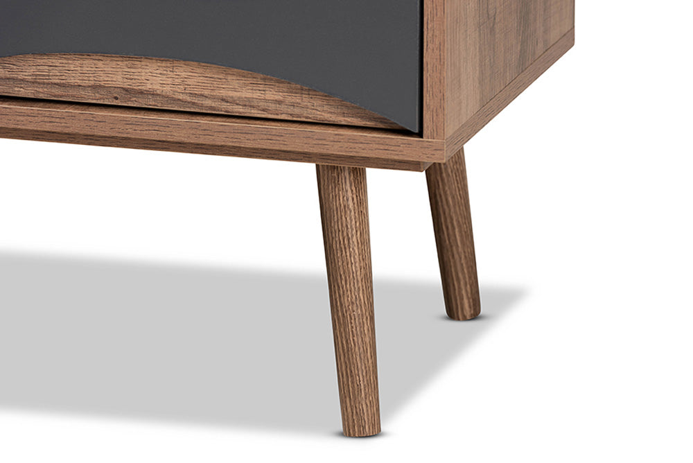 Baxton Studio - Leane TV Stand - ASP-1-Natural/White/Grey view 7
