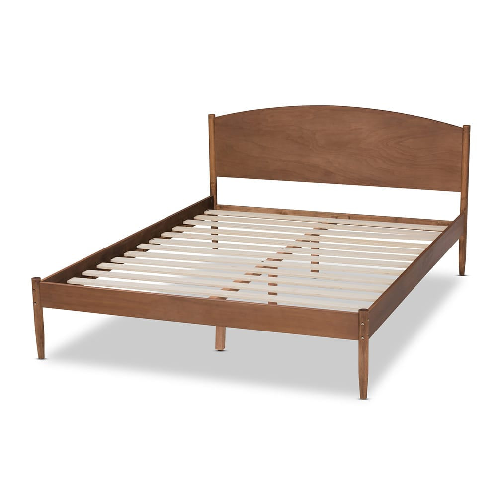 Baxton Studio - LeaNora King Size Bed in Ash walnut - MG0006-Ash Walnut-King view 3