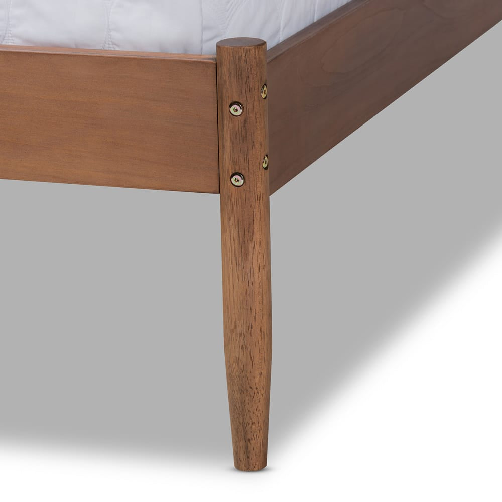 Baxton Studio - LeaNora King Size Bed in Ash walnut - MG0006-Ash Walnut-King view 5