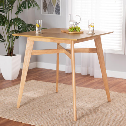 Baxton Studio - Leena Pub Table in Natural Oak - Leena-Natural Oak-PT view 6