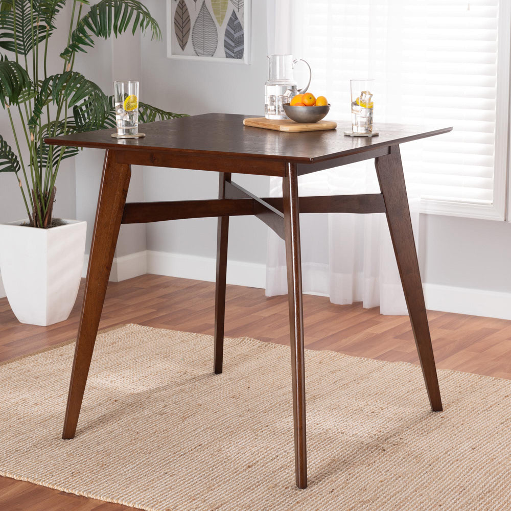 Baxton Studio - Leena Pub Table in Walnut Brown - Leena-Walnut-PT view 6