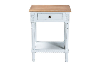Baxton Studio - Legrand End Table - JY23B395-Wooden White/Light Brown-ET view 3