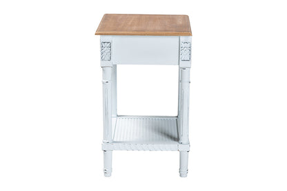 Baxton Studio - Legrand End Table - JY23B395-Wooden White/Light Brown-ET view 4