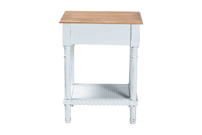 Baxton Studio - Legrand End Table - JY23B395-Wooden White/Light Brown-ET view 6
