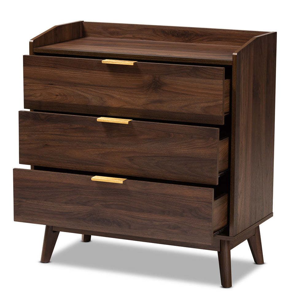 Baxton Studio - Lena Chest in Walnut - LV4COD4230WI-Columbia-3DW-Chest view 3