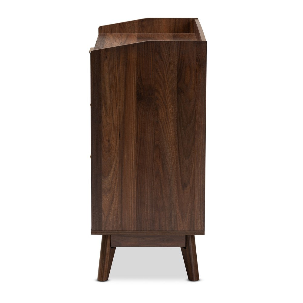 Baxton Studio - Lena Chest in Walnut - LV4COD4230WI-Columbia-3DW-Chest view 4
