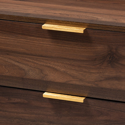 Baxton Studio - Lena Chest in Walnut - LV4COD4230WI-Columbia-3DW-Chest view 6