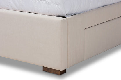 Baxton Studio - Leni King Size Bed - CF9045-Beige-King view 7