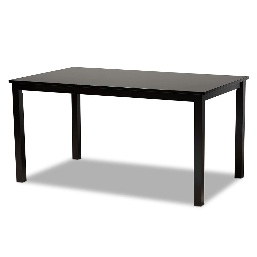 Baxton Studio - LeNoir Dining Set in Grey/Espresso - RH315C-Grey/Dark Brown-7PC Dining Set view 3