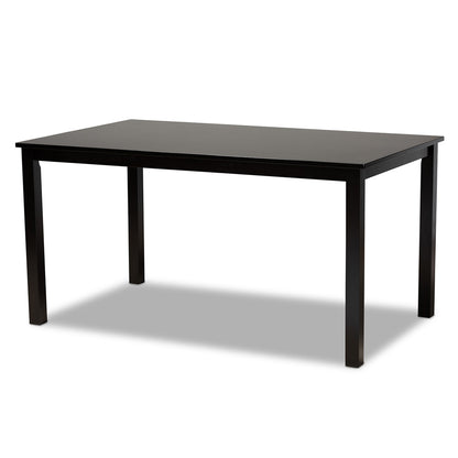 Baxton Studio - LeNoir Dining Set in Grey/Espresso - RH315C-Grey/Dark Brown-7PC Dining Set view 3