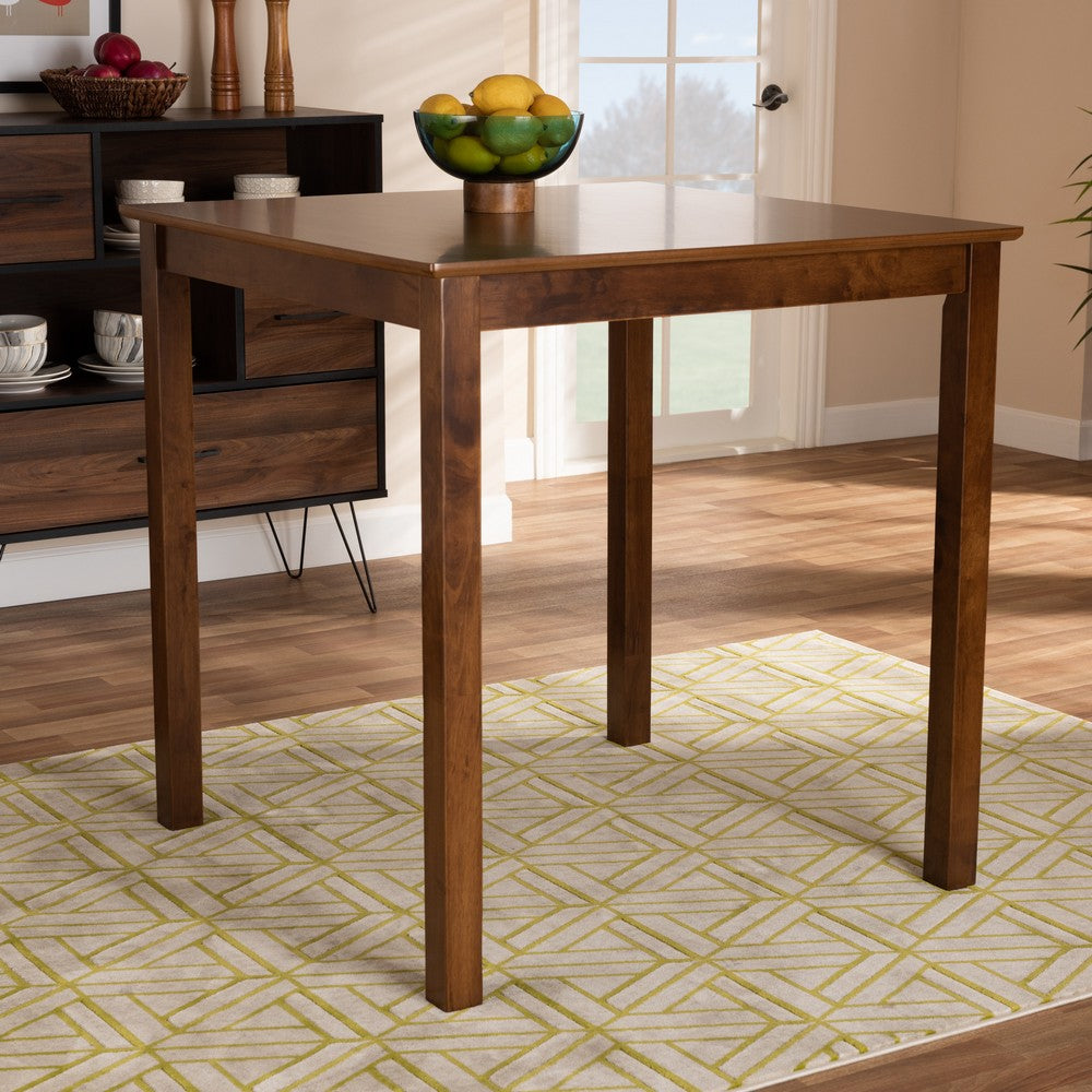 Baxton Studio - LeNoir Pub Table in Walnut - RH7070T-Walnut-PT view 4