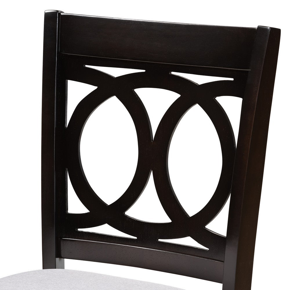 Baxton Studio - Lenoir Set of 2 Counter Stools in Gray/Espresso - RH315P-Grey/Dark Brown-PC view 4