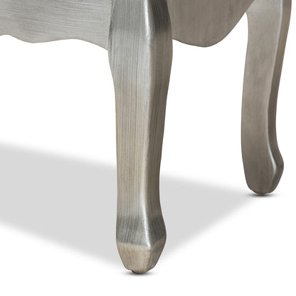 Baxton Studio - Leonie End Table in Silver/Mirror - JY18A035-Silver-ET view 6