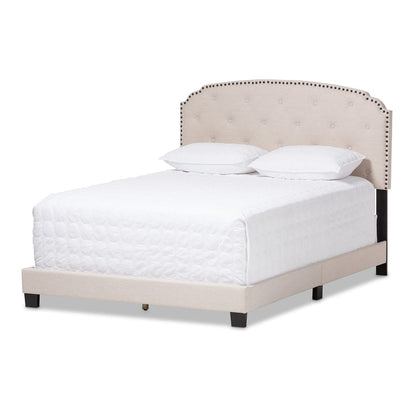 Baxton Studio - Lexi Full Size Bed in Light Beige - CF8747-F-Light Beige-Full view 1