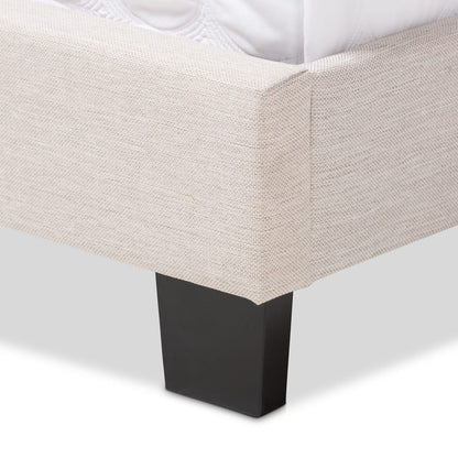 Baxton Studio - Lexi Full Size Bed in Light Beige - CF8747-F-Light Beige-Full view 5