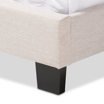 Baxton Studio - Lexi Queen Size Bed in Light Beige - CF8747-F-Light Beige-Queen view 5