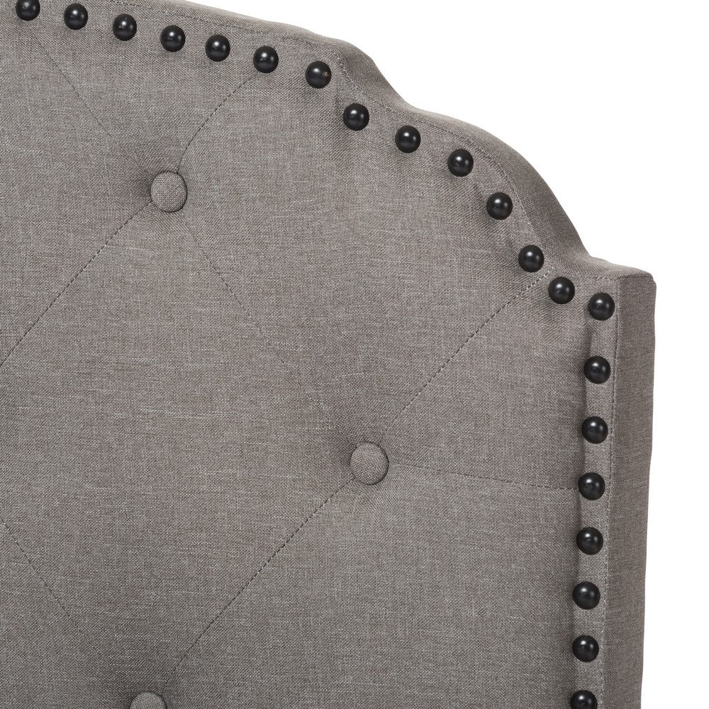 Baxton Studio - Lexi Queen Size Bed in Light Grey - CF8747-F-Light Grey-Queen view 4