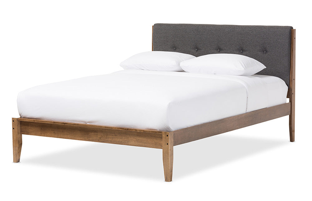 Baxton Studio - Leyton King Size Bed - SW8013-Grey-King view 1