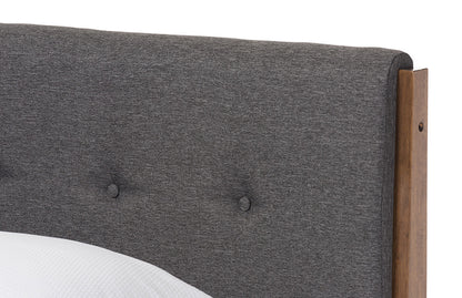 Baxton Studio - Leyton King Size Bed - SW8013-Grey-King view 4